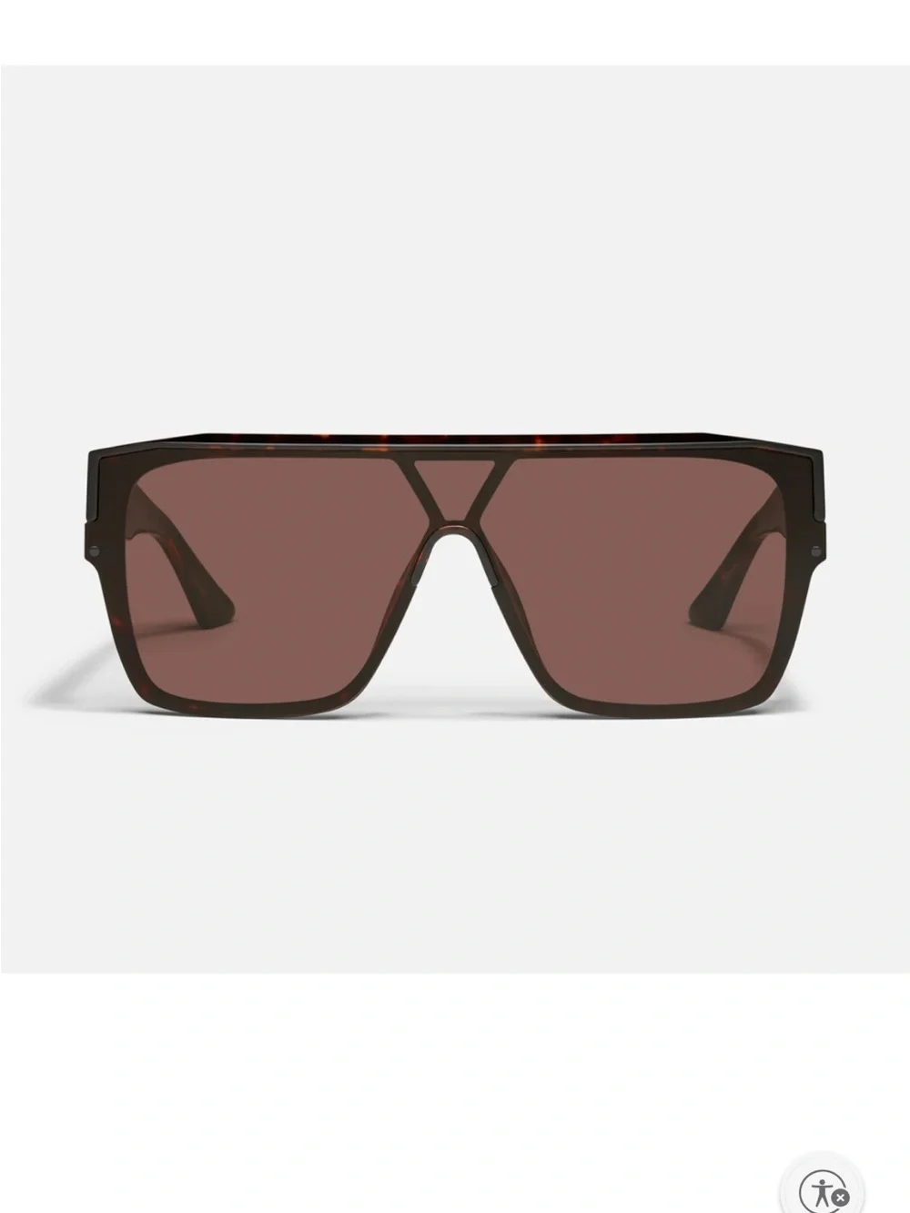 Quay Australia Dark Brown Sunglasses w/Pouch (UNISEX)